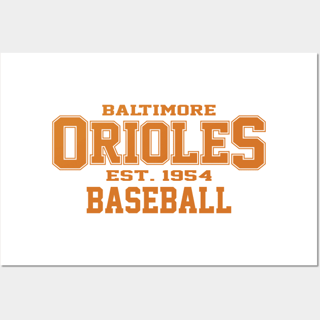 Orioles Baltimore Baseball Wall Art by Cemploex_Art
